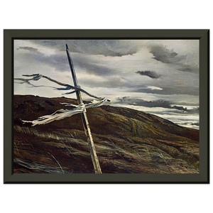 Andrew Wyeth  DODGES RIDGE 1947 Premium Metal Framed Art Print / Poster
