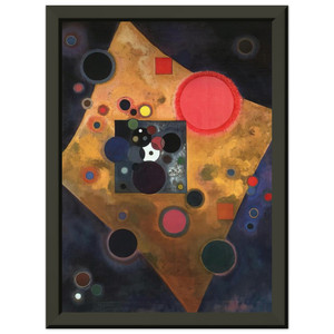 Wassily Kandinsky  ACCENT ON ROSE 1926 Premium Metal Framed Art Print / Poster