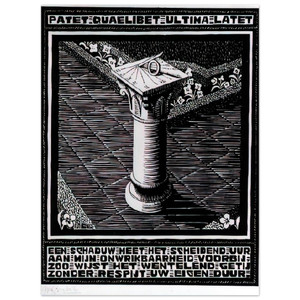 MC Escher  EMBLEMATA SUNDIAL Aluminum Print