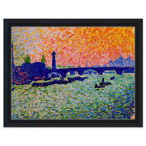 Andre Derain  THE BRIDGE VIEW ON THE RIVER 1905 Framed Canvas