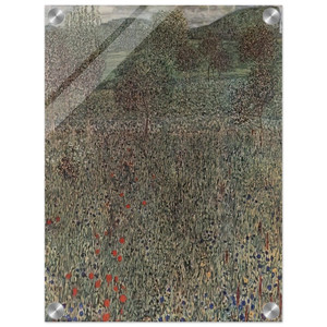 Gustav Klimt  BLOOMING FIELD Acrylic Print