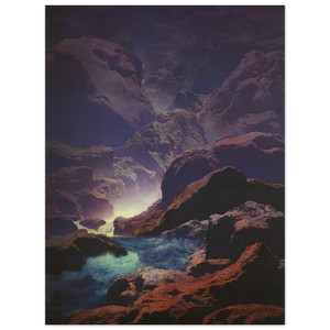 Maxfield Parrish  Moonlight N1 Wood Print