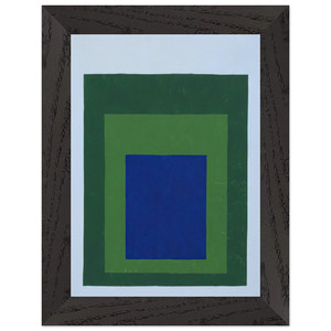 Josef Albers HOMAGE TO THE SQUARE BLUE GREEN 1950 Framed Art Print