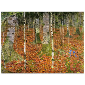 Gustav Klimt  FARMHOUSE WITH BIRCH TREES 1903 Aluminum Print