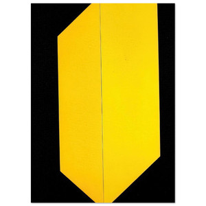 Carmen Herrera  Black and Yellow  2009 Fine Art Poster / Art Print