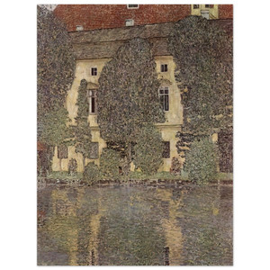 Gustav Klimt  THE SCHLOSS KAMMER ON THE ATTERSEE III 1910 Wood Print