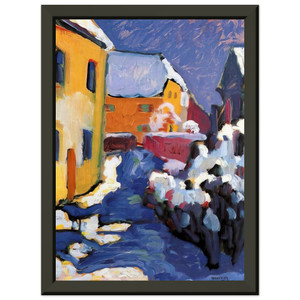 Wassily Kandinsky CEMETERY AND VICARAGE IN KOCHEL 1909 Framed Print