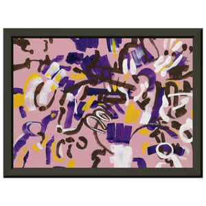 Carla Accardi  RosaViolaBianco  1968 Premium Metal Framed Art Print / Poster