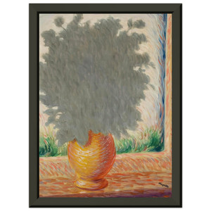 Rene Magritte  LIGHTNING 1944 Premium Metal Framed Art Print / Poster
