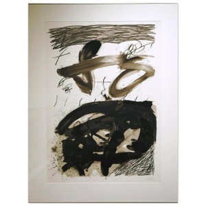 Antoni Tapies  CALLIGRAPHIQUE 1987 Aluminum Print