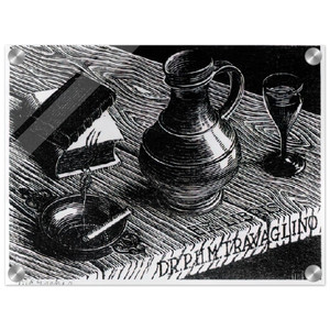 MC Escher  BOOKPLATE DR P H M TRAVAGLINO Acrylic Print