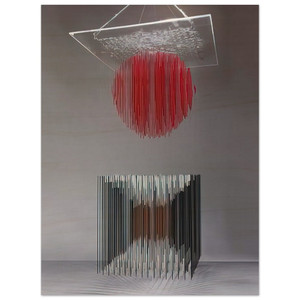 Jesus Rafael Soto  CUBO Y ESFERA VIRTUAL Wood Print