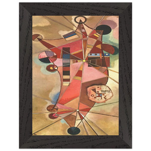 Wassily Kandinsky  FIXED POINTS Premium Wooden Framed Art Print / Poster