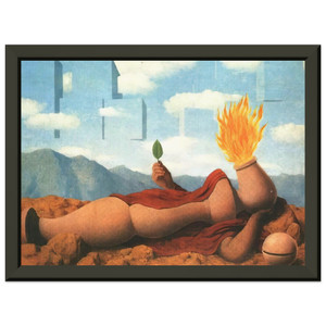 Rene Magritte  ELEMENTARY COSMOGONY 1949 Premium Metal Framed Art Print / Poster