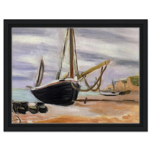 Henri Matisse  BOATS AT ETRETAT 1920 Framed Canvas