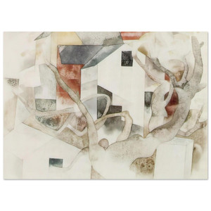 Charles Demuth  Trees and Barns Bermuda  1917 Fine Art Poster / Art Print