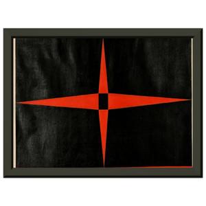 Carmen Herrera  Red Star  1949 Premium Metal Framed Art Print / Poster