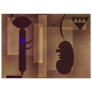 Wassily Kandinsky  GLOOMY SITUATION 1933 Fine Art Poster / Art Print