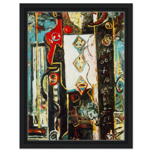 Jackson Pollock  MALE AND FEMALE Framed Canvas