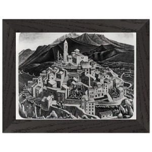 MC Escher  ESCHER 11 Premium Wooden Framed Art Print / Poster