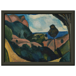 Andre Derain  LANDSCAPE NEAR CASSIS 1907 Premium Metal Framed Art Print / Poster