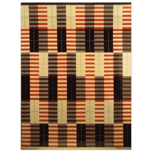 Anni Albers  BLACK WHITE RED 1964 Wood Print