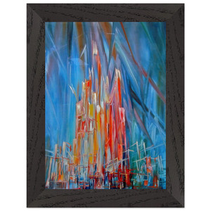 Konrad Zuse  Untitled  Kitsch Premium Wooden Framed Art Print / Poster