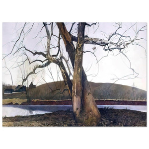 Andrew Wyeth  DIL HUEY FARM Fine Art Poster / Art Print