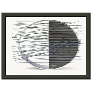 Jesus Rafael Soto  ANELLO Premium Metal Framed Art Print / Poster