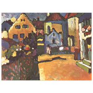 Wassily Kandinsky  GRUNGASSE IN MURNAU 1909 Aluminum Print