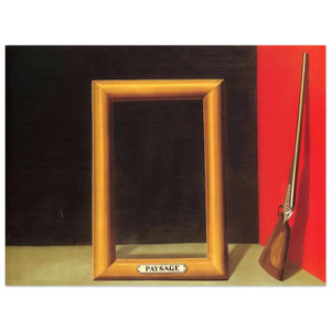 Rene Magritte  THE DELIGHTS OF LANDSCAPE 1928 Aluminum Print