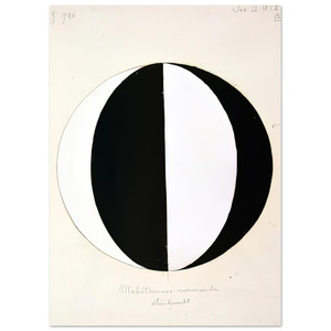 Hilma af Klint Mahatmas Present Std Pt II 2A 1920 Fine Art Poster / Art Print
