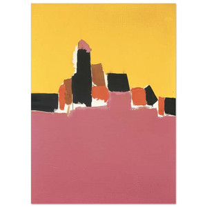 Nicolas de Stael  Syracuse  Lyrical Abstraction Fine Art Poster / Art Print