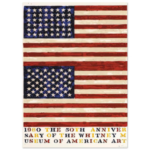 Jasper Johns TWO FLAGS Whitney Anniv ULAE 207 1980 Art Print