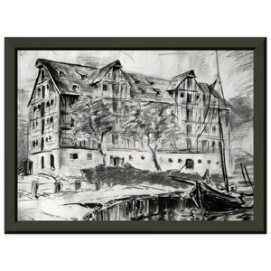 Konrad Zuse  Untitled  1926 Premium Metal Framed Art Print / Poster