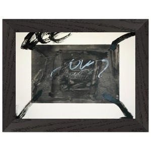 Antoni Tapies  QUATRE GESTES NOIRS 1983 Premium Wooden Framed Art Print / Poster