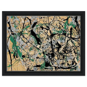 Jackson Pollock  NUMBER 17 1949 Framed Canvas