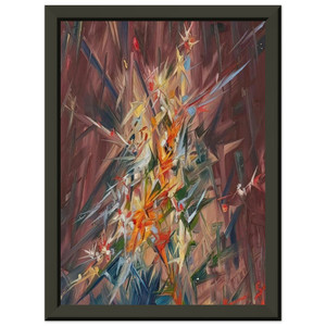 Konrad Zuse  Untitled  1968 N7 Premium Metal Framed Art Print / Poster