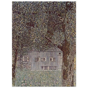 Gustav Klimt  FARMHOUSE IN UPPER AUSTRIA 1912 Wood Print