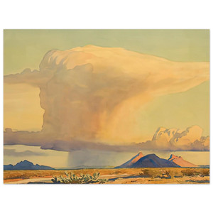 Maynard Dixon  DROUGHT AND DOWNPOUR 1944 Aluminum Print