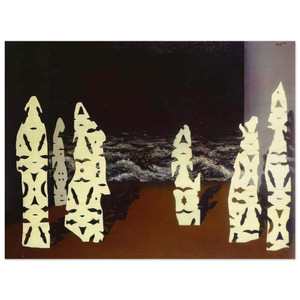 Rene Magritte  THE FINERY OF THE STORM 1927 Wood Print