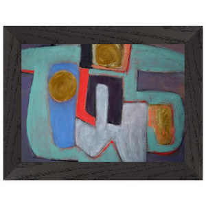 Will Barnet  Flight  2009 United States Premium Wooden Framed Art Print / Poster