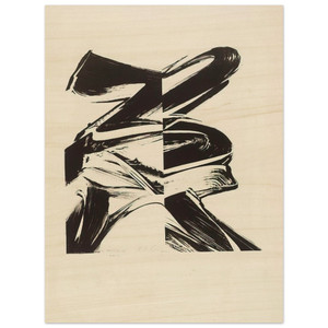 Karl Otto Gotz  Untitled From a Laugh without Mouth Wood Print