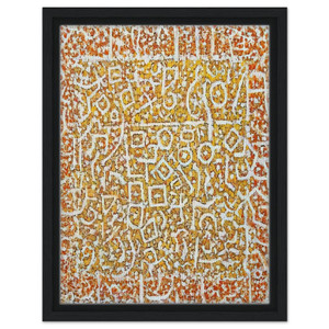 Richard PousetteDart  Golden Door  1989 Framed Canvas