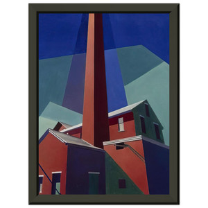 Charles Sheeler  Ballardvale  1946 Premium Metal Framed Art Print / Poster