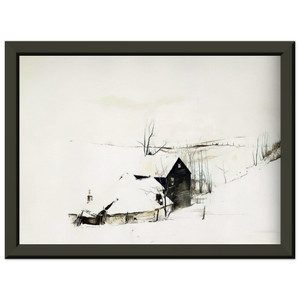Andrew Wyeth  THE CORNER Premium Metal Framed Art Print / Poster