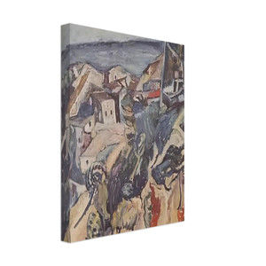 Chaim Soutine  HOUSES BY THE SEA 1918 Canvas