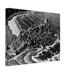 MC Escher  GULF OF PORTO CORSICA DECEMBER 1933 1933 Canvas