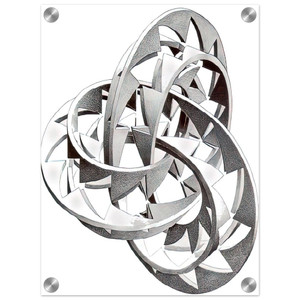 MC Escher  KNOT Acrylic Print
