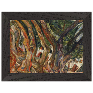 Chaim Soutine Plane Trees Ceret 1920 Premium Wooden Framed Art Print / Poster